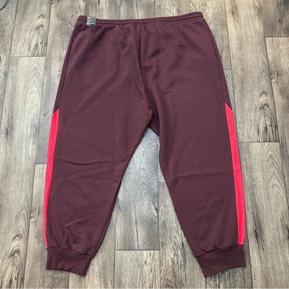 Adidas Multi Sport Regular Fit Pants Men’s Size 4XL  Ruby Burgundy Red